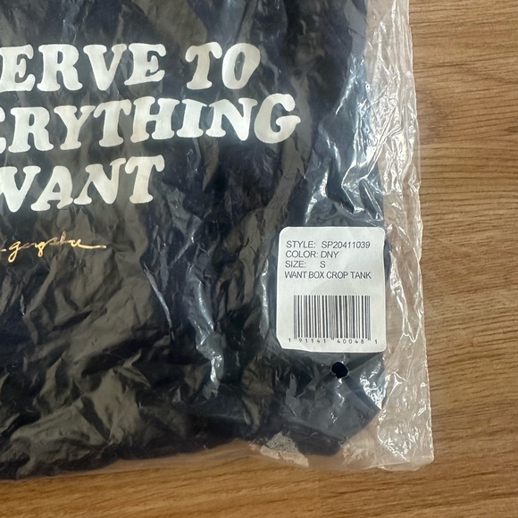 NWT Small Black Spiritual Gangster Want Box Top - Picture 5 of 5